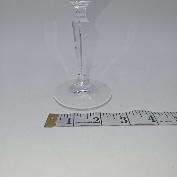 Waterford Alana Crystal 6 7/8" Water Goblet Cut Diamond And Leaf Signed Ireland - Picture 7 of 9